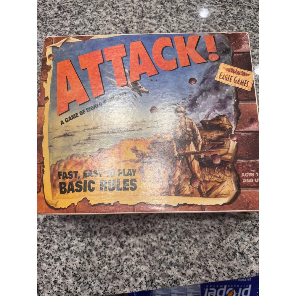ATTACK! A Game of World Conquest Board Game Eagle Games Ages‎ 10+